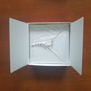 Stella and Dot Silver Chevron Necklace